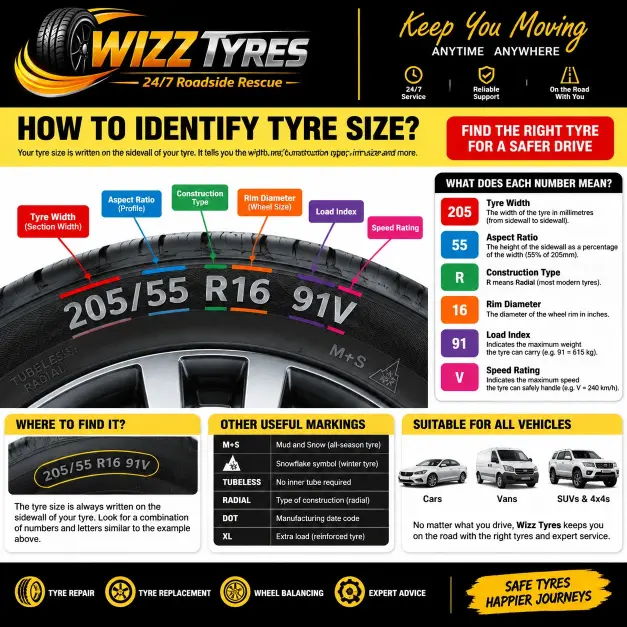 How to Identify Your Tyre Size