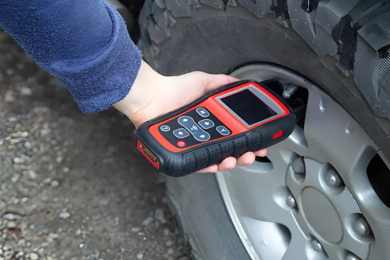 tpms check by wizz tyre technicians team